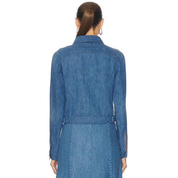 Gabriela Hearst Roland Jacket in Blue Denim 40 US 4 - Picture 2 of 4